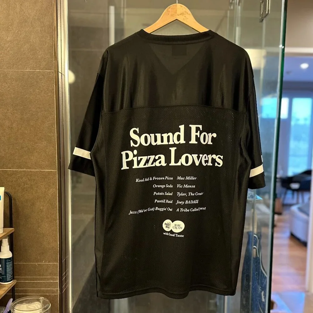 (NWOT) BASE CREAM x PPRN ‘KUKA’ Korea Unisex Football Jersey (Black) - Picture 8 of 16